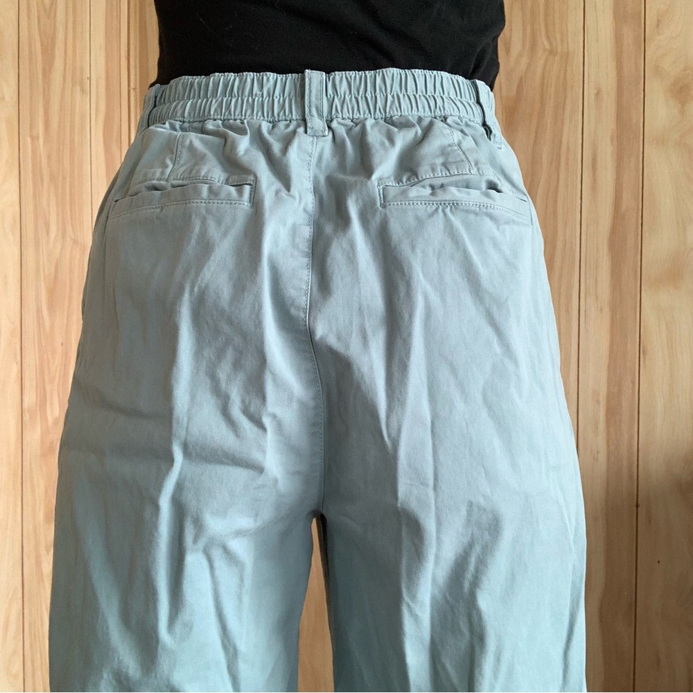 Gap TALL Mineral Blue High Rise Pleated Khakis - Picture 8 of 14